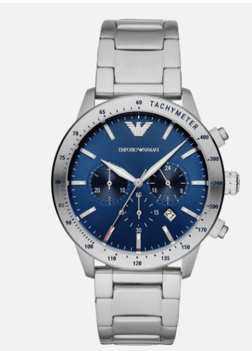 Emporio armani 44mm silberes - armani,